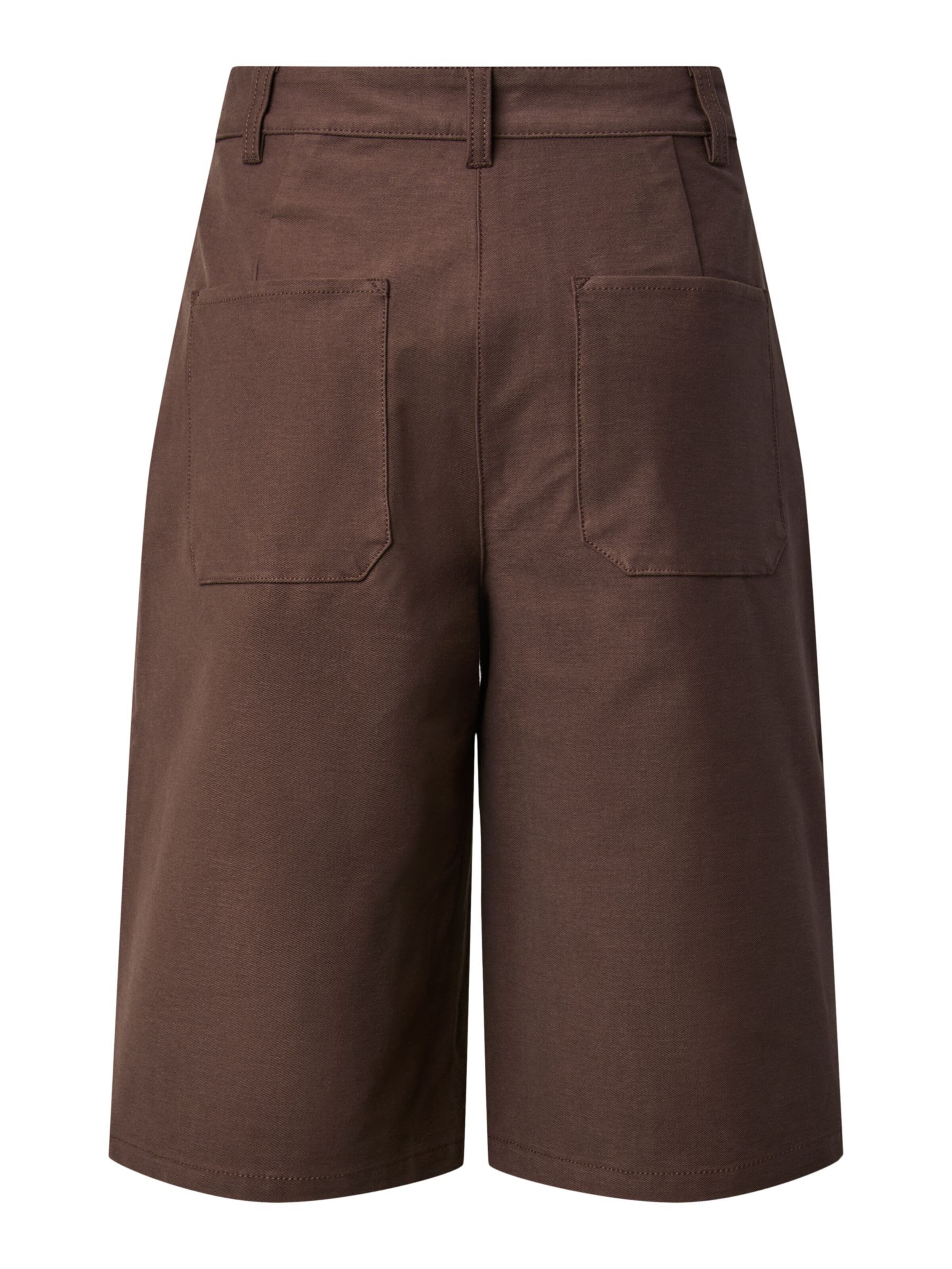 Regular Pantalon à pince PIECES en marron