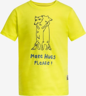 JACK WOLFSKIN Funktionsshirt in Gelb: Vorderseite