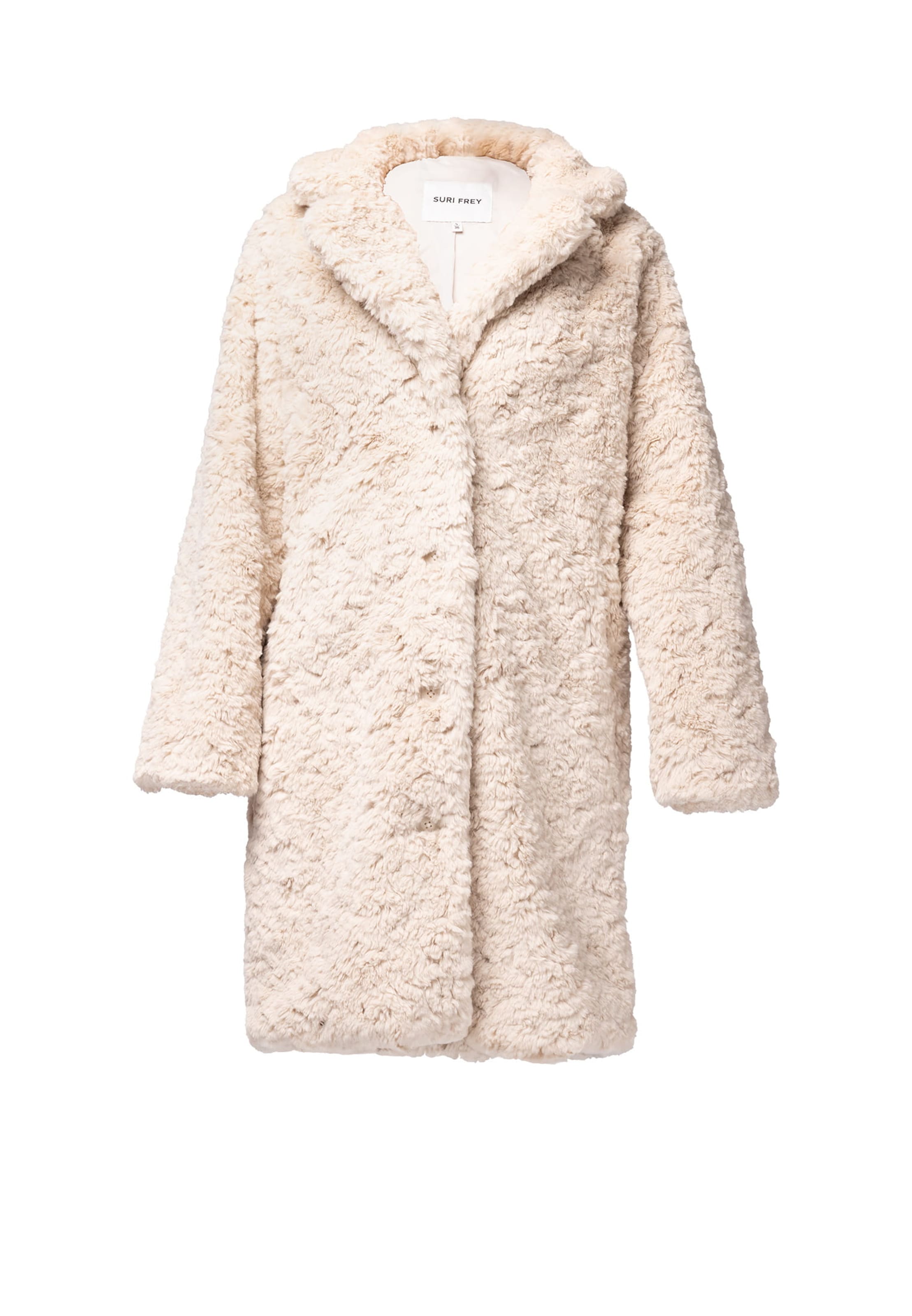Suri Frey Vinterfrakke ' SFY Freyday ' i beige: forside