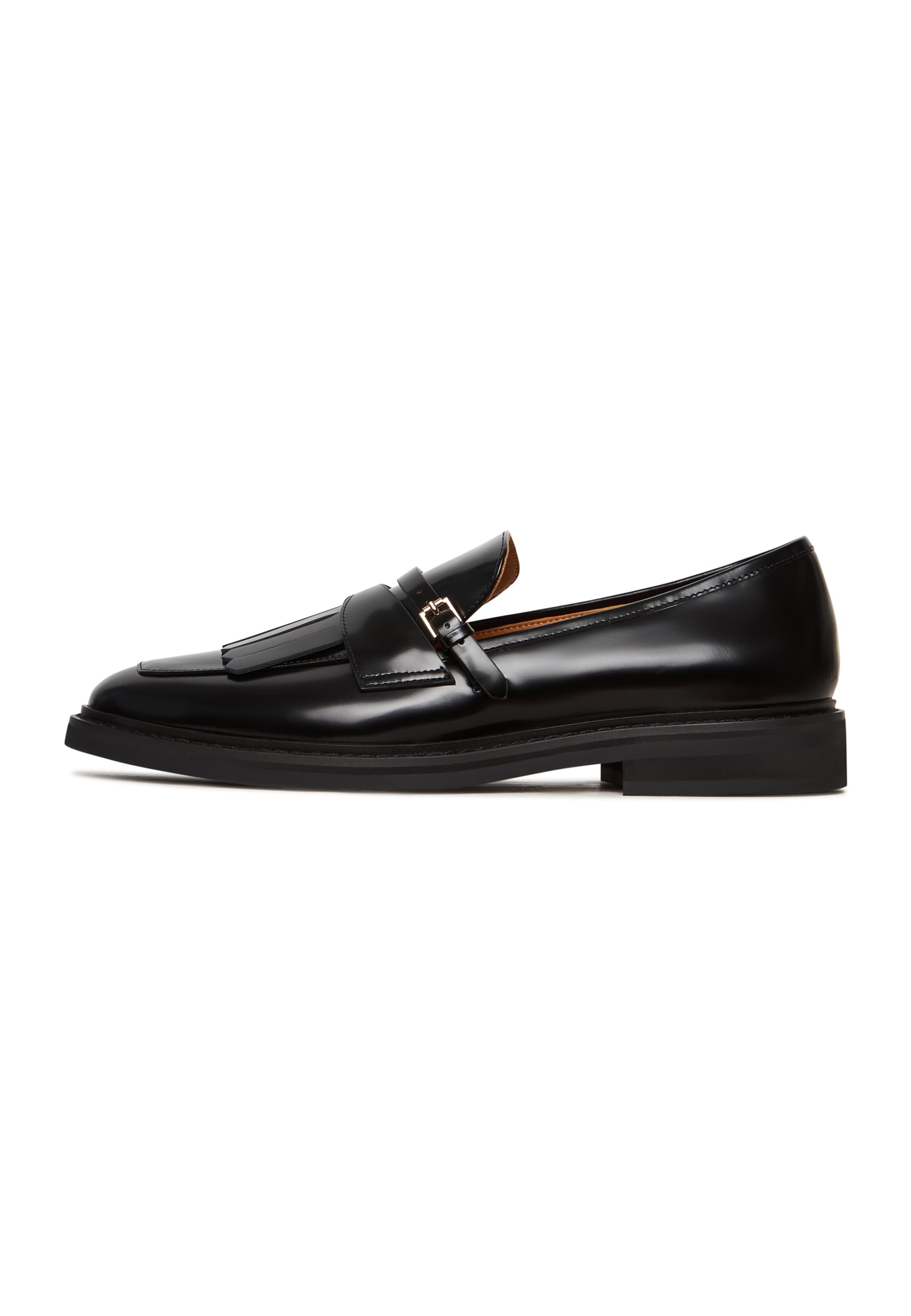 CESARE GASPARI Slipper in Schwarz: Vorderseite