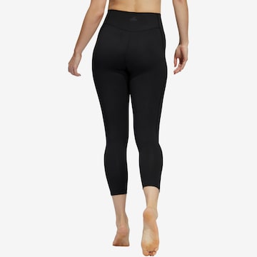 ADIDAS SPORTSWEAR Skinny Workout Pants 'Studio' in Black