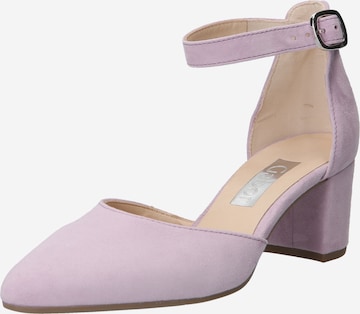 GABOR Дамски обувки на ток с отворена пета в лилав: отпред
