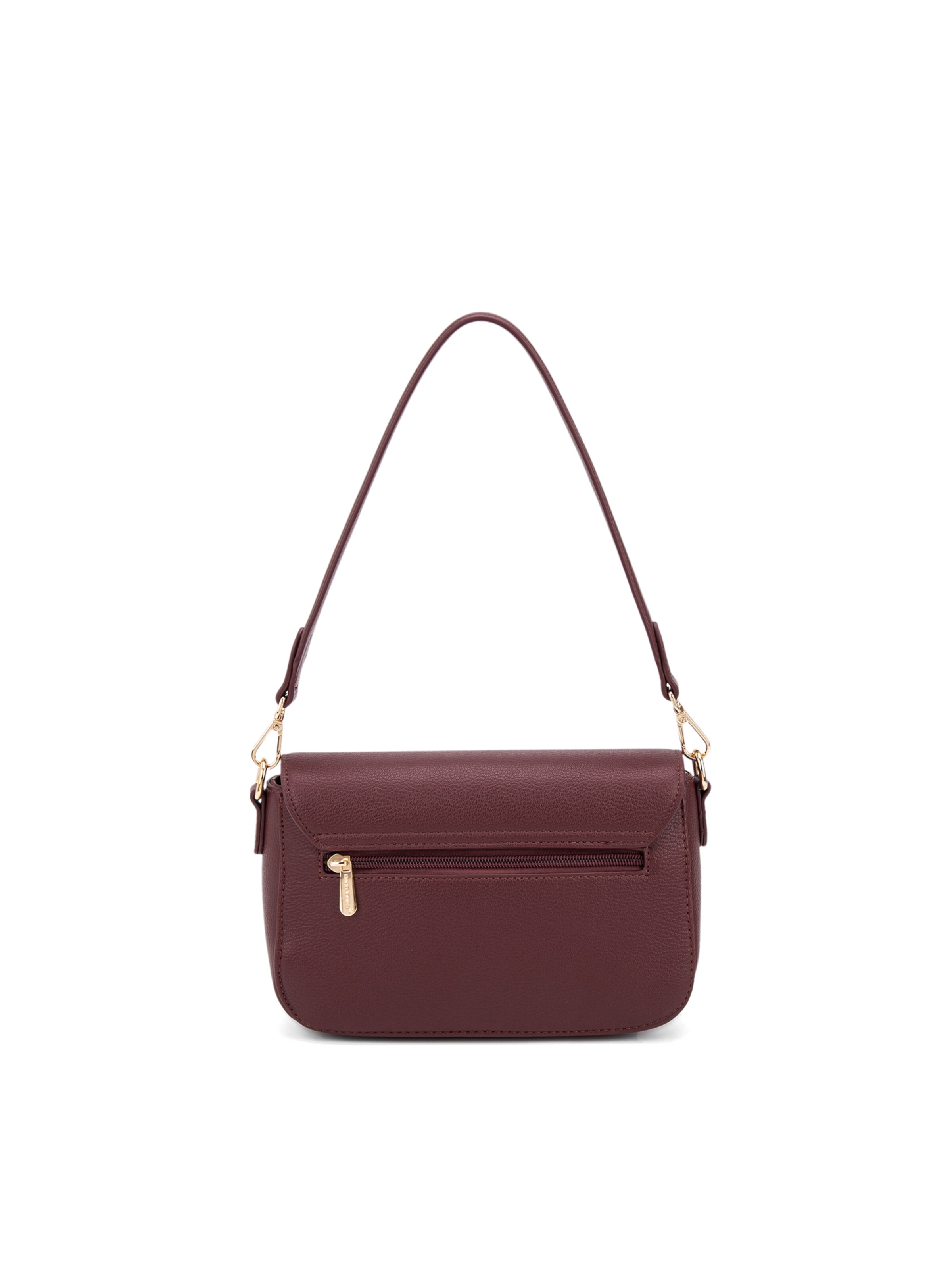 Borsa a spalla 'Borsa a spalla Celestia Elite pelle vegana PU - Chiusura zip' di David Jones in rosso