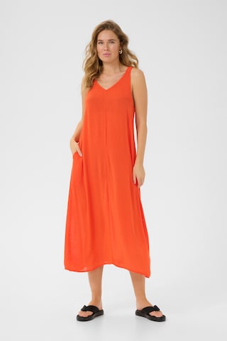 Kaffe - Vestido 'KAdaisy' em laranja: frente