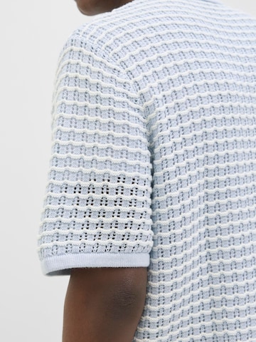 JACK & JONES Gebreid vest 'JORDia' in Blauw