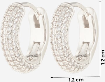 Kate Spade Earrings 'Pave Mini Huggies' in Silver