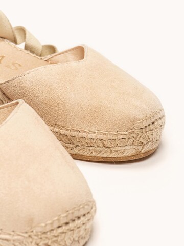 Alhamas - Sandalias 'Alpargata Cuña 5 cm' en beige