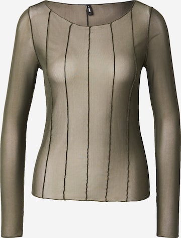 T-shirt 'ONLPARIS' ONLY en gris : devant