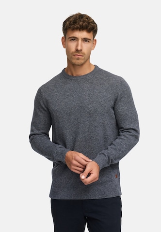 INDICODE JEANS Trui 'INMargous' in Grijs: voorkant