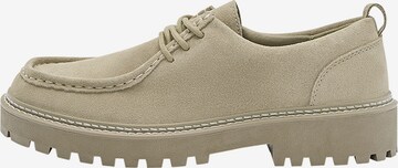 Pull&Bear Schnürschuh in Beige