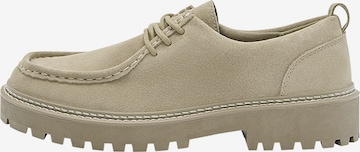 Chaussure à lacets Pull&Bear en beige