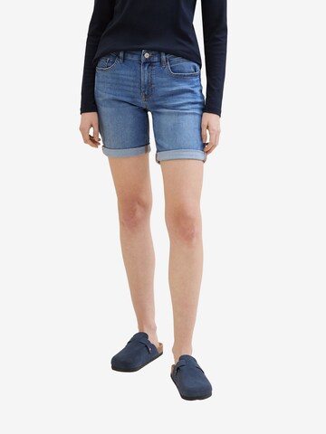 TOM TAILOR Slimfit Shorts 'Alexa' in Blau: predná strana