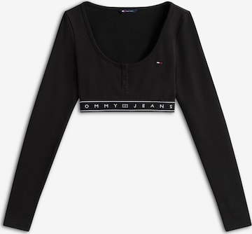 juoda Tommy Jeans Marškinėliai: priekis