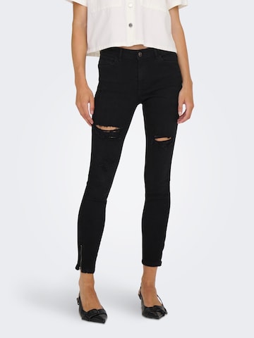 ONLY Skinny Jeans 'KENDELL' i sort: forside
