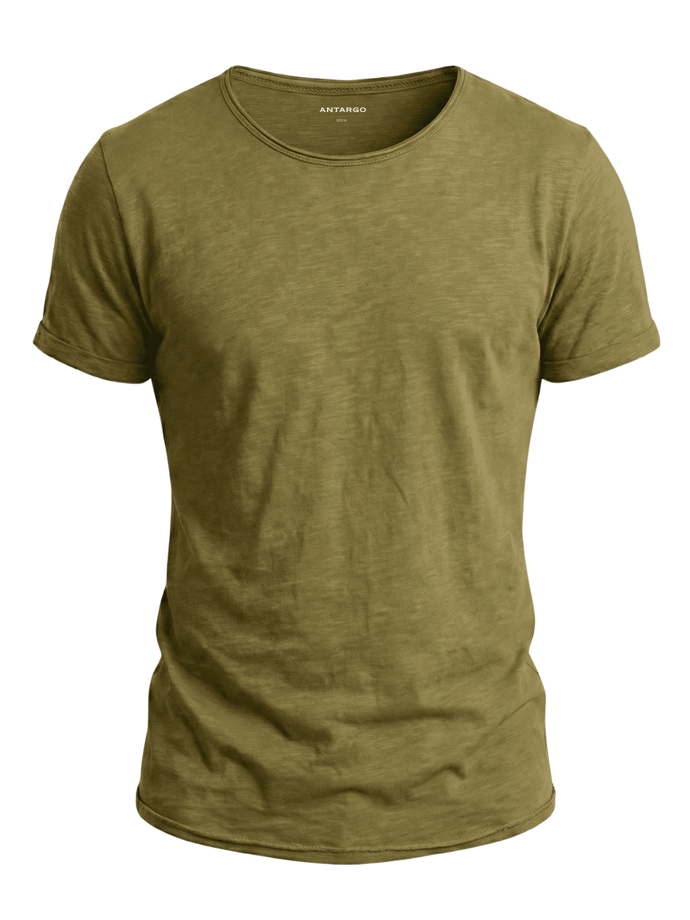 Antargo Shirt 'Basic Open Edge' in Green: front