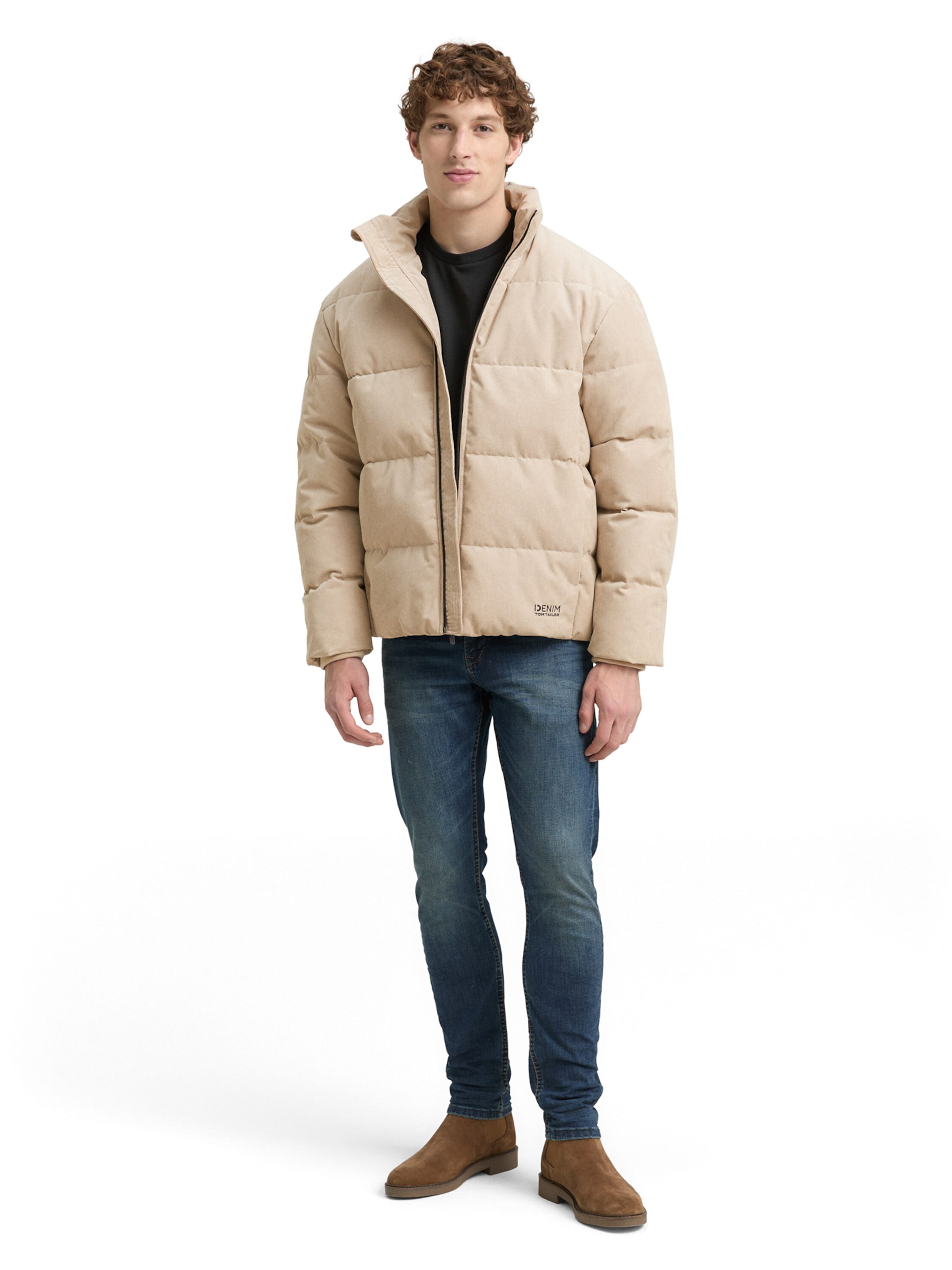 TOM TAILOR DENIM Winter jacket in Beige