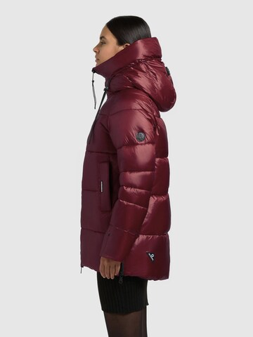 khujo Winter Jacket 'Cara' in Red