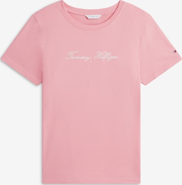 TOMMY HILFIGER Тениска в розово: отпред