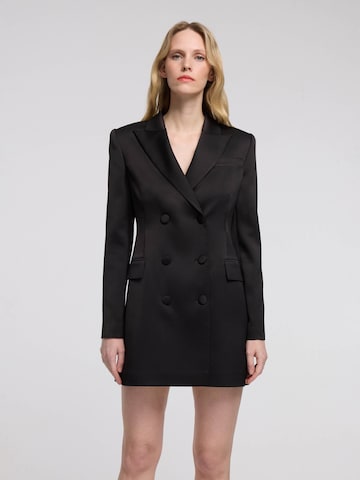 Robe-chemise adl en noir : devant