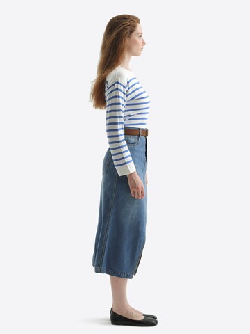 TorWeit Sticktop 'Fine Knitted Top'‌‌ in Blau