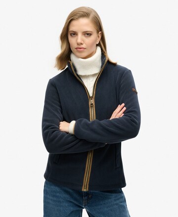 Superdry Fleece jas 'Estate' in Blauw
