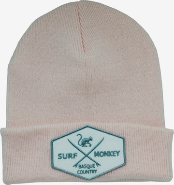 Surf Monkey Czapka w kolorze różowy: przód