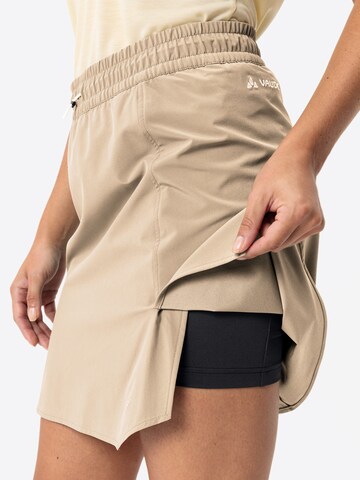 VAUDE Sports skirt 'Skomer Skort V' in Beige