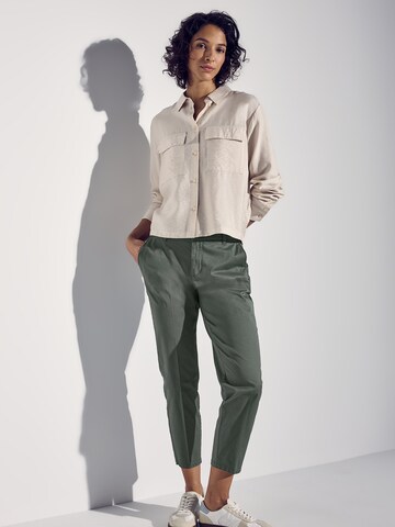 Regular Pantaloni cu dungă de la STREET ONE pe verde