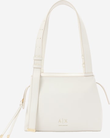 Geantă de umăr 'ALICE' de la ARMANI EXCHANGE pe alb: față