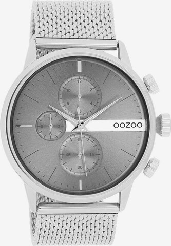 OOZOO Analog Watch in Silver: front