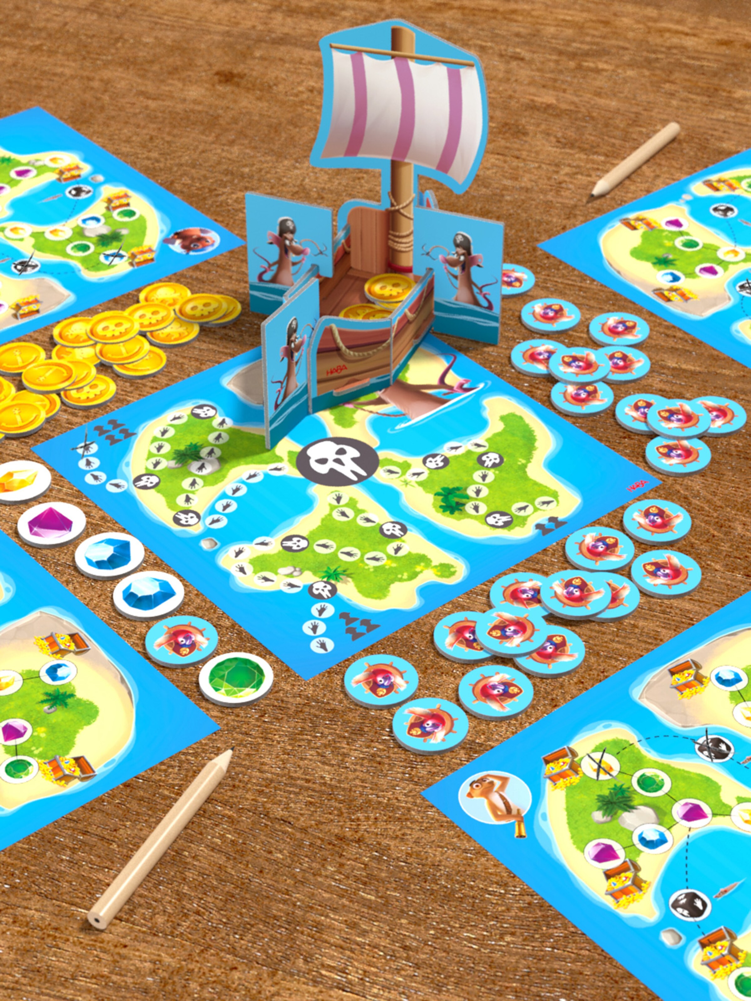 HABA Spel ' Schatzkarte Ahoi ' in Gemengde kleuren