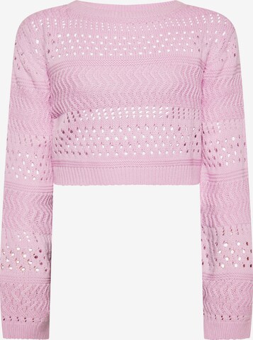 Pull-over swirly en rose : devant