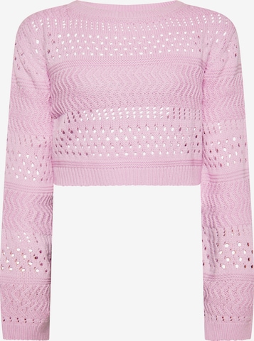 swirly Sweater in Pink: front