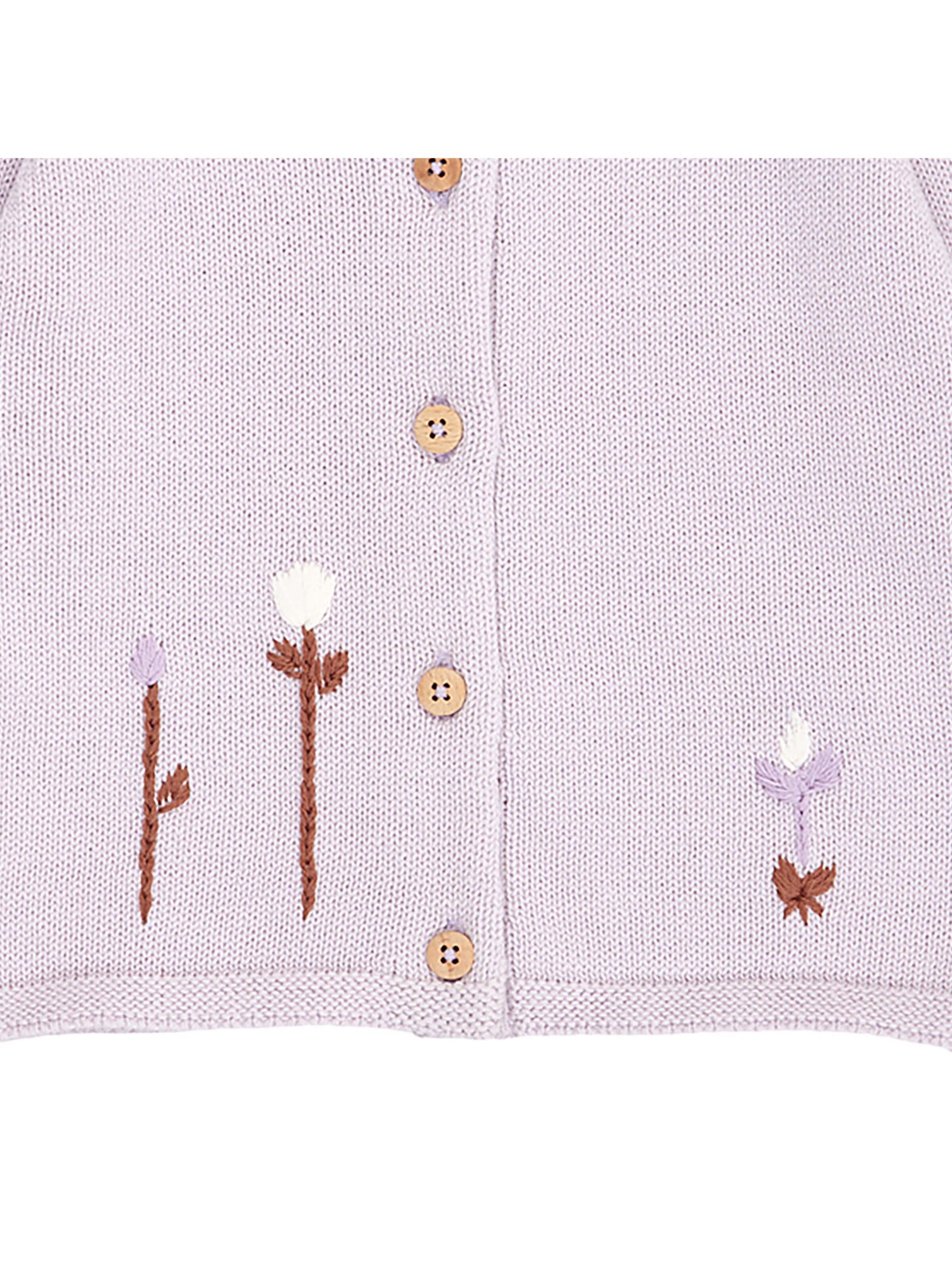 Müsli by GREEN COTTON Gebreid vest in Lila