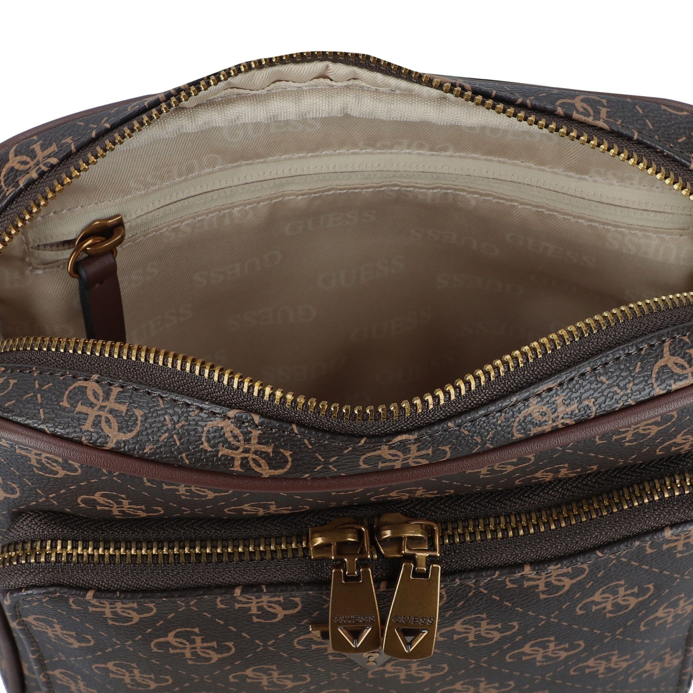 Geantă de umăr 'MILANO CROSSBODY POCKET M' de la GUESS pe maro