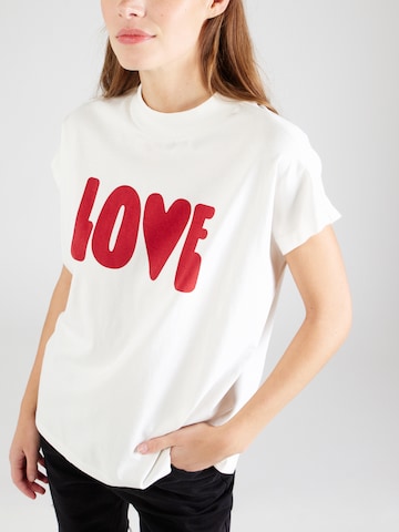 Maglietta 'LOVE VOLTA' di Thinking MU in bianco