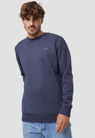 Mikon Sweatshirt 'Anker' in Blau: Vorderseite