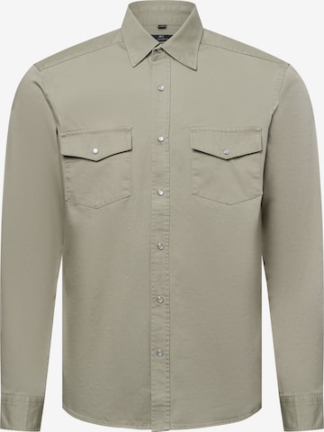 Nils Sundström Regular Fit Hemd in Grün: Vorderseite
