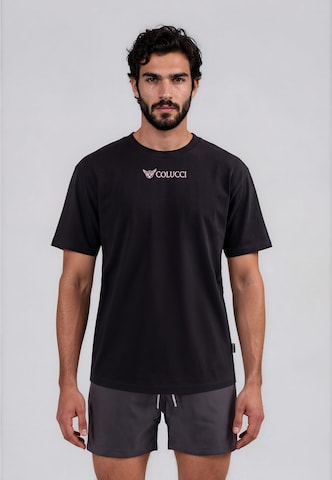 Colucci Shirt 'Ikarus' in Zwart: voorkant