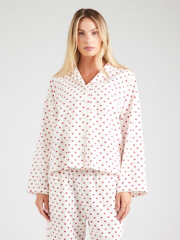 Lindex - Camisa de pijama em vermelho: frente