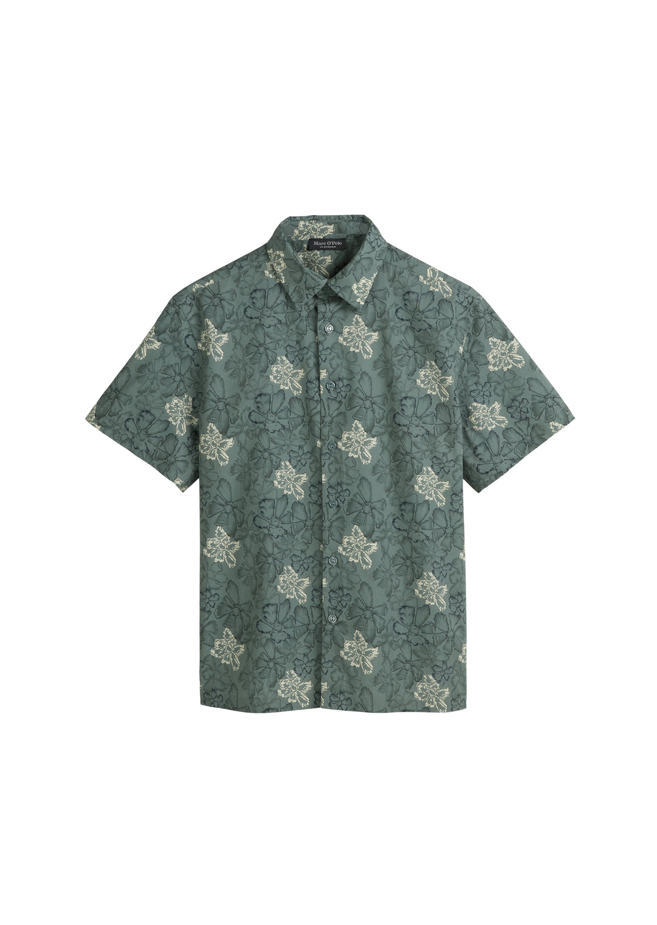 Marc O'Polo Regular Fit Hemd in Grün: Vorderseite
