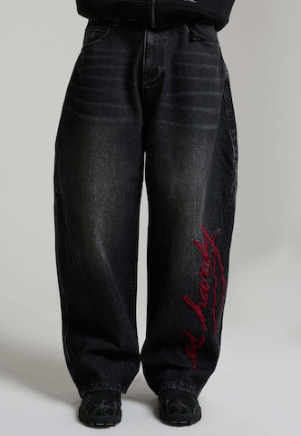 Ed Hardy Loosefit Τζιν σε μαύρο: μπροστά