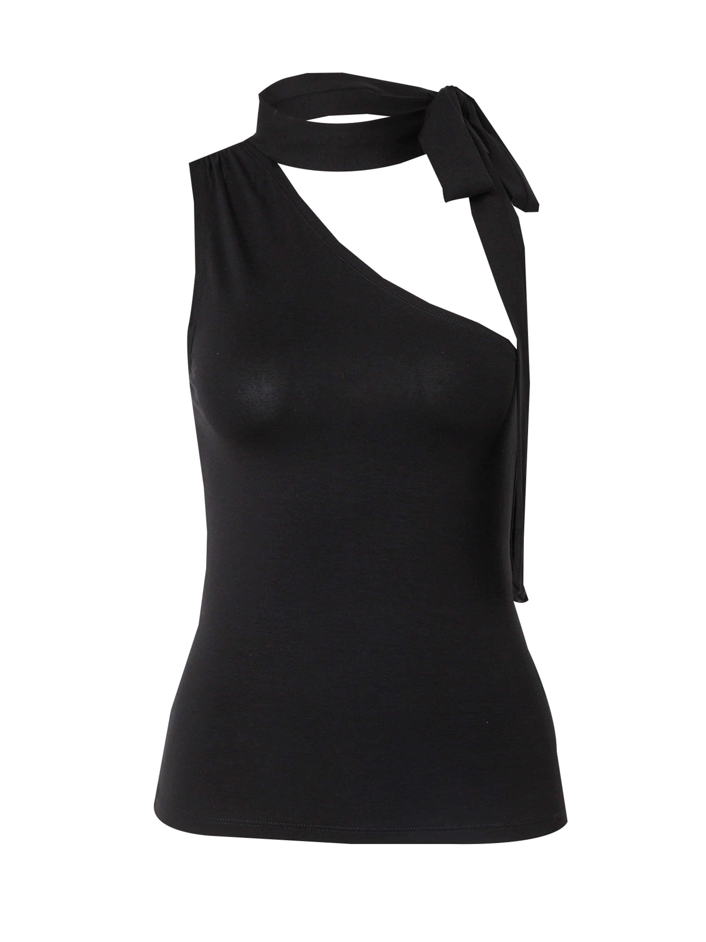 WEEKDAY Top 'Iza' – černá: přední strana