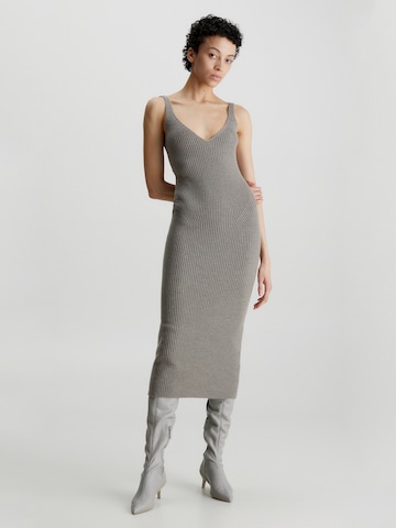 Robes en maille Calvin Klein en gris