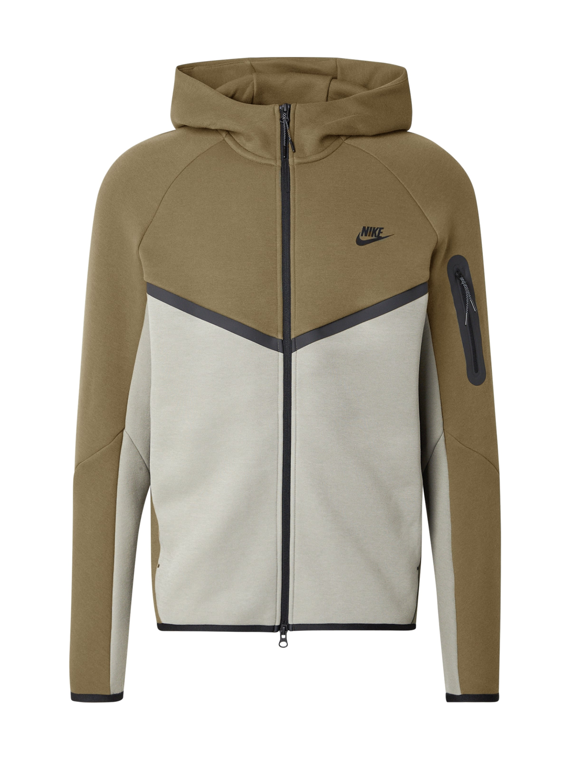 Nike Sportswear Jopa na zadrgo 'Tech Fleece' | zelena barva: sprednja stran
