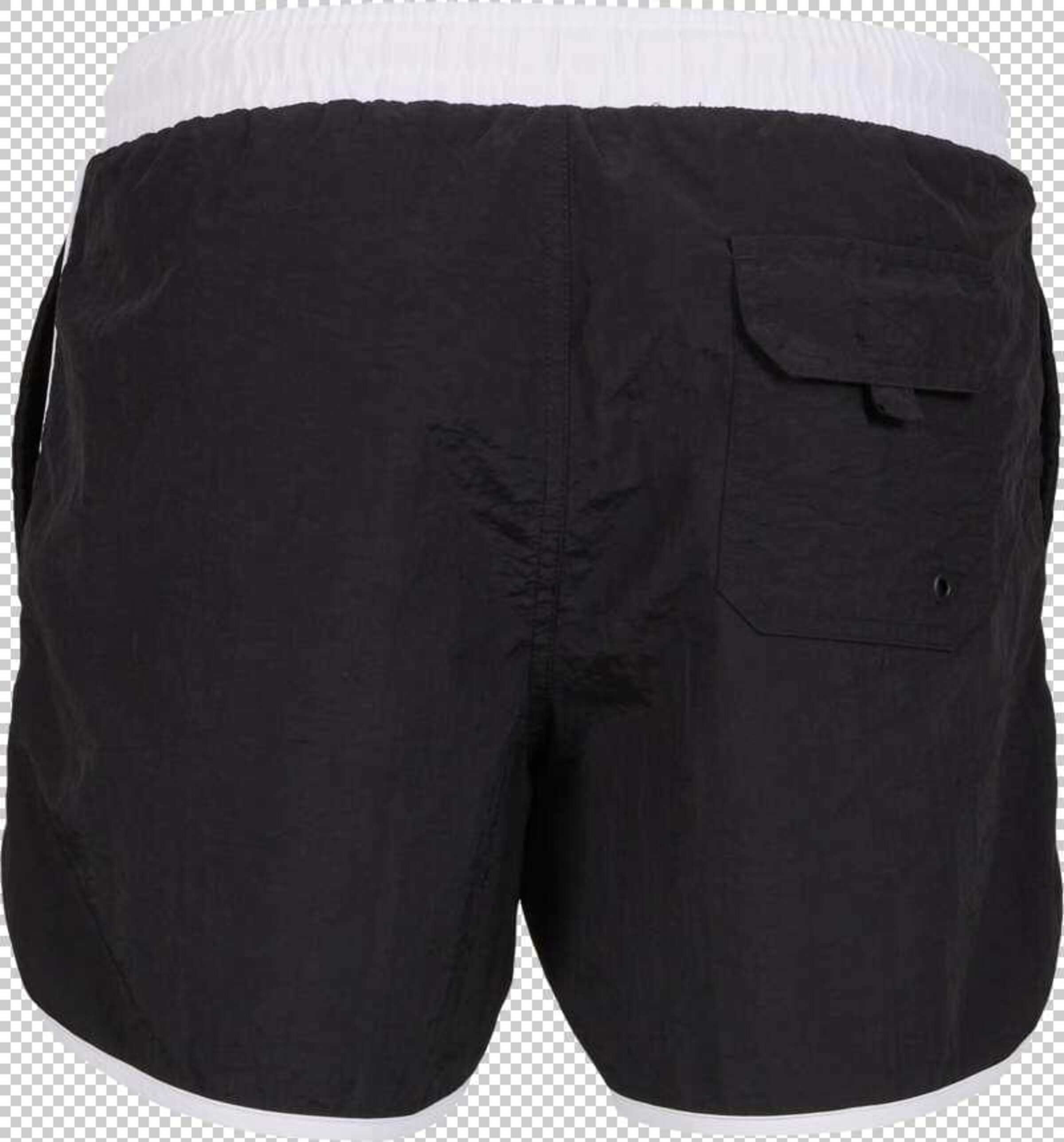Pantaloncini da bagno di DEF in nero: frontale