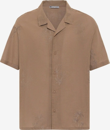 DandaloComfort Fit Košulja - smeđa boja: prednji dio