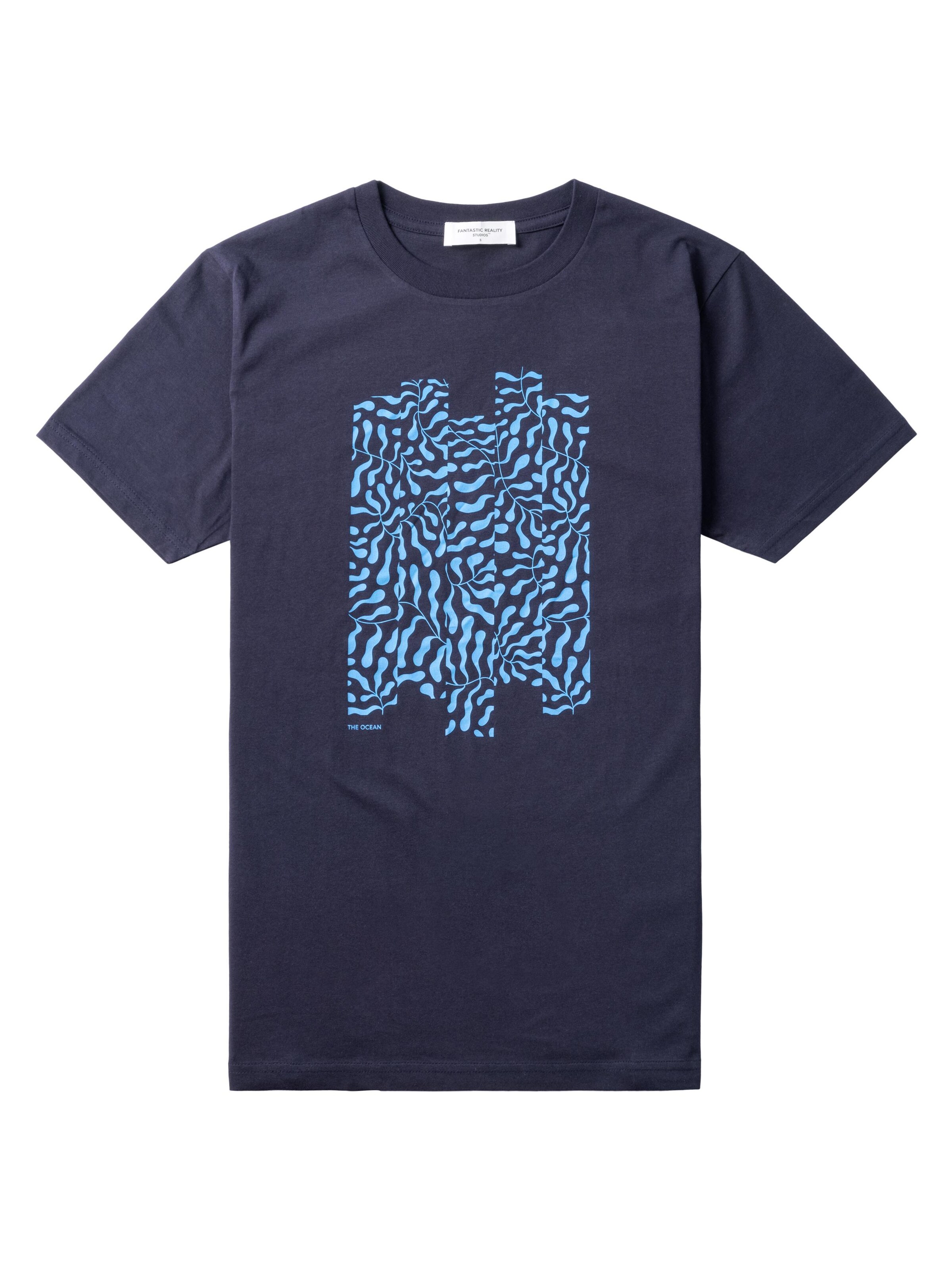 FANTASTIC REALITY STUDIOS Shirt 'OCEAN – Bio-Baumwolle'‌‌‌‌‌‌ in Blau: Vorderseite