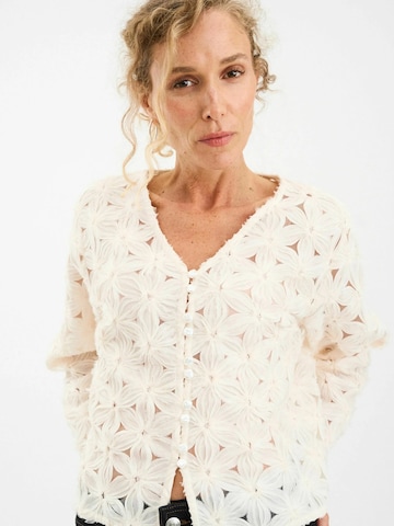 Giacchetta 'Lexie' di Pieszak in bianco: frontale