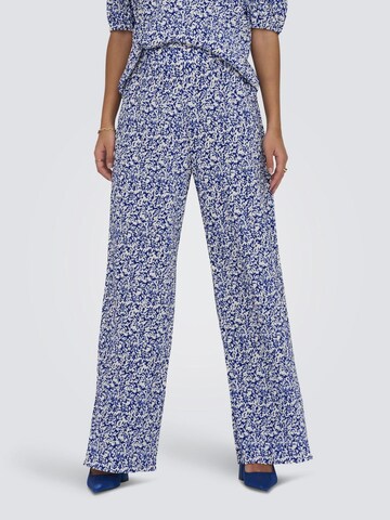 JDY Wide leg Broek in Blauw: voorkant